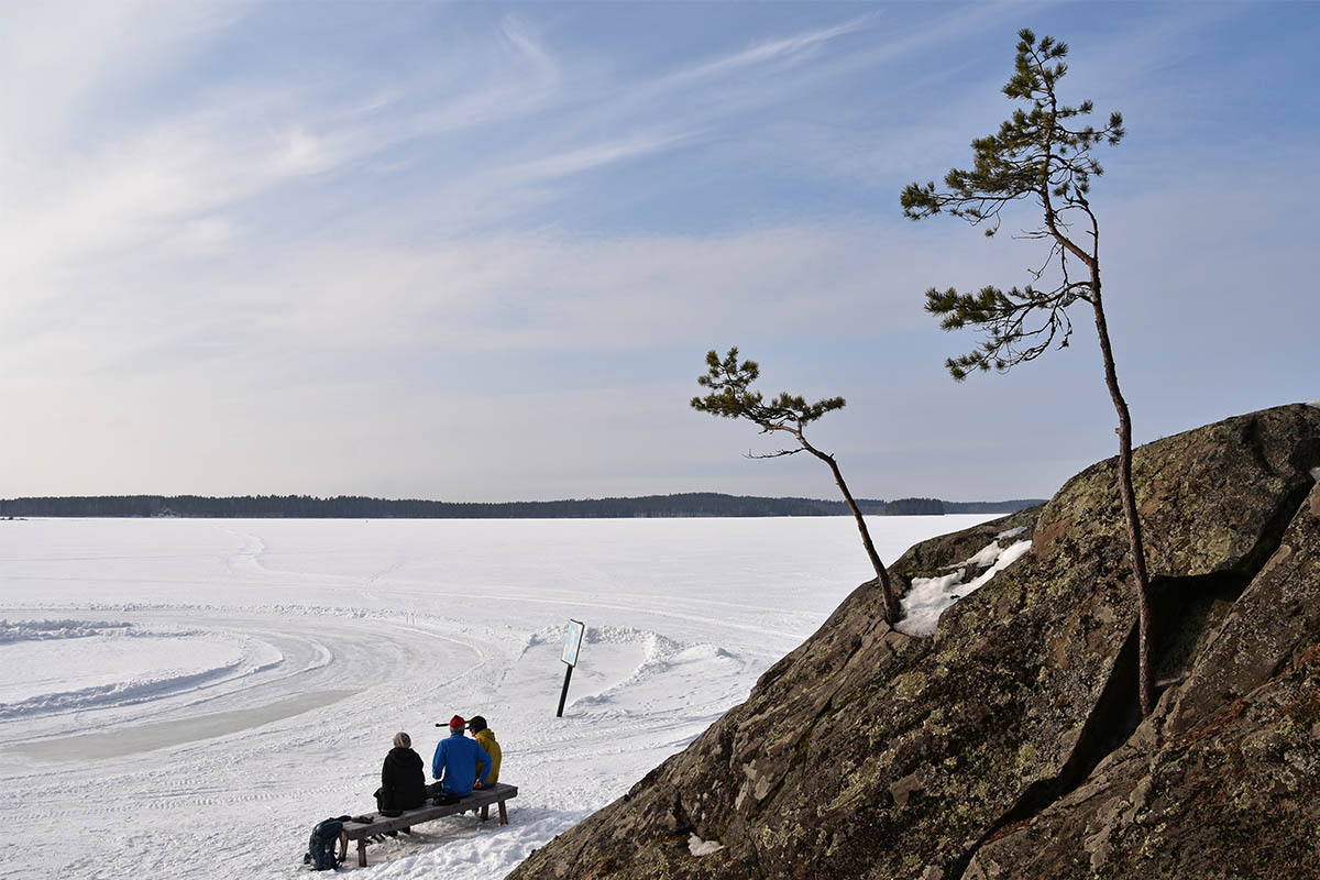 Haataansaaressa nuotiopaikka